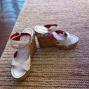 Miu Miu Summer Wedges Whit (EU 36) (excellent condition)